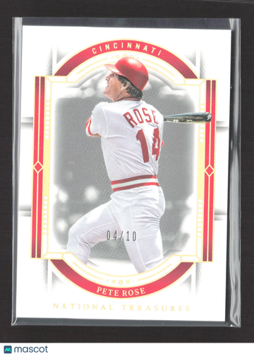 2024 Panini National Treasures Baseball Pete Rose #25 04/10