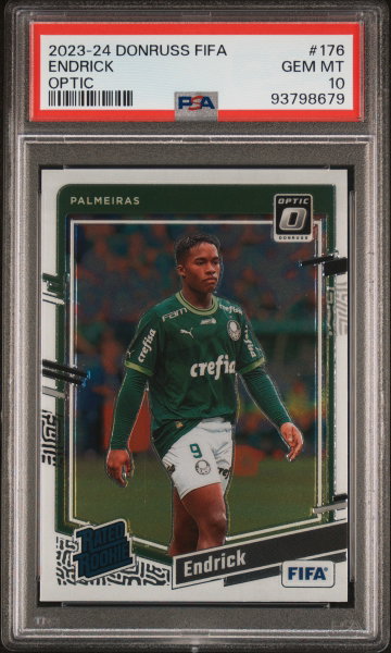 2023-24 PANINI DONRUSS FIFA OPTIC ENDRICK #176 RC ROOKIE PSA 10