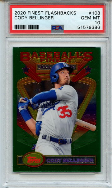 Cody Bellinger 2020 Topps Finest Flashbacks PSA 10