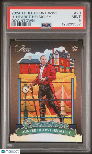 2024 Panini Three Count WWE Downtown H. Hearst Helmsley #20 PSA 9