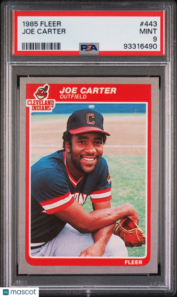1985 Fleer Joe Carter #443 PSA 9