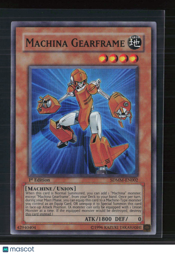 2010 Yu-Gi-Oh! Machina Mayhem Structure Deck Machina Gearframe 1st Edition