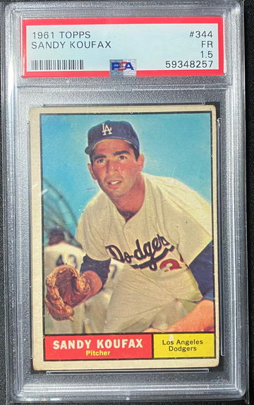 1961 Topps Sandy Koufax PSA 1.5