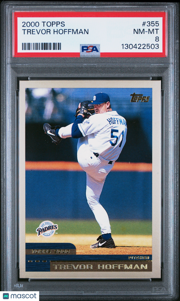 2000 Topps Trevor Hoffman #355 PSA 8