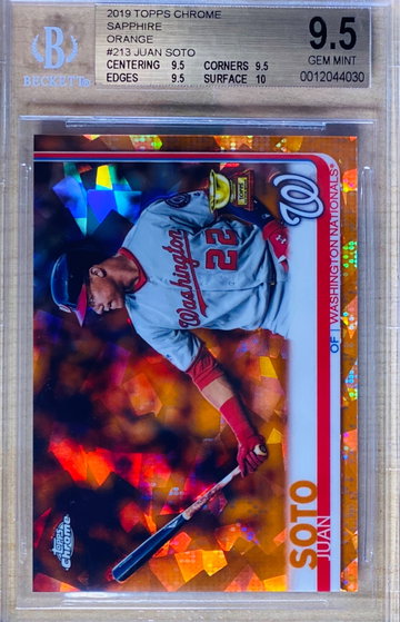 Juan Soto Orange Sapphire #16/25 True Gem+