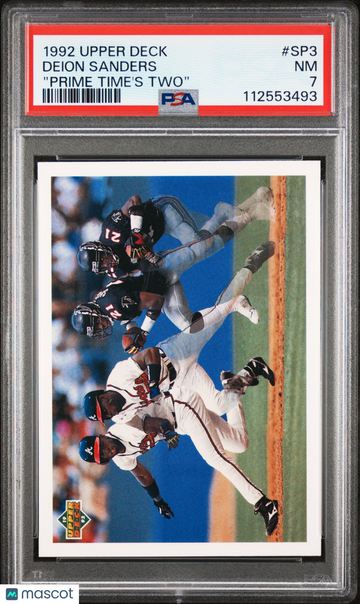 1992 Upper Deck Deion Sanders #SP3 "prime Time's Two" PSA 7