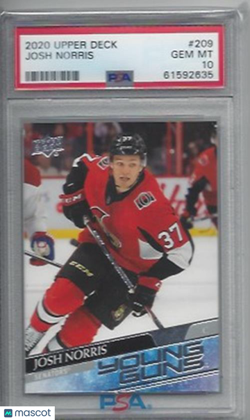 2020 Upper Deck Josh Norris #209 PSA 10