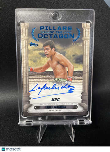 2024 Topps UFC Knockout Pillars of the Octagon PTG-LMA Lyoto Machida Blue Auto 41/50