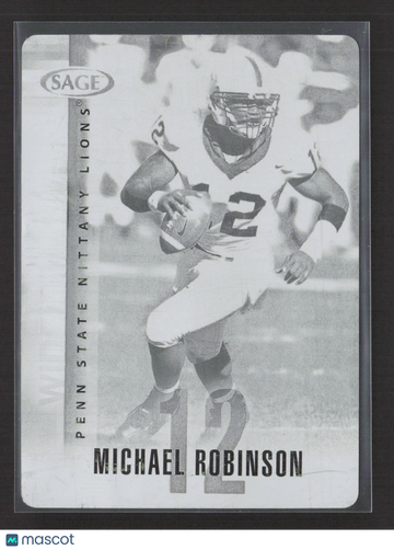 2007 SAGE DECADEnce Michael Robinson #43 Black Printing Plate Printing Plate
