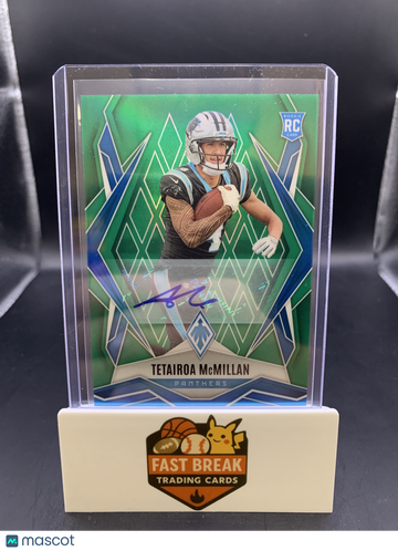 2025 Panini Phoenix Football Tetairoa McMillan #155 Green /25 RC
