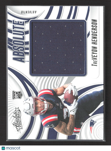 2025 Panini Absolute Football TreVeyon Henderson #AJ-THN RC Authentic Memorabilia