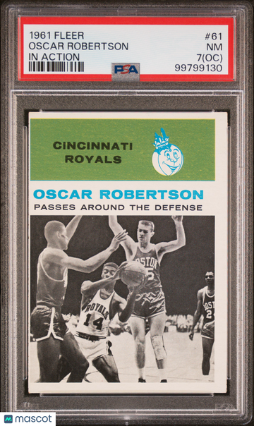 1961 Fleer Oscar Robertson #61 In Action Oc PSA 7