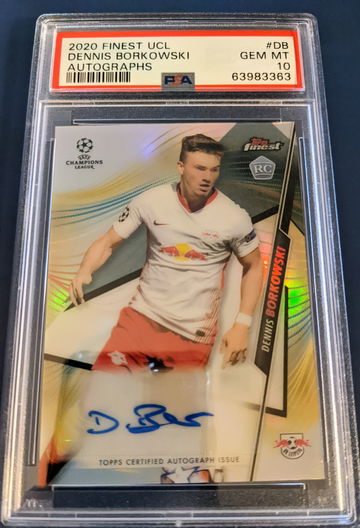 2020 Finest Dennis Borkowski Rookie Autograph PSA 10