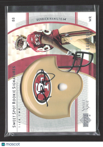 2004 Upper Deck Sweet Spot Sweet Spot Rookie Signatures Derrick Hamilton #255 648/690 Auto