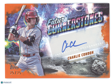 2025 Topps Pro Debut Future Cornerstones Charlie Condon #FC-CC Orange Autograph /25