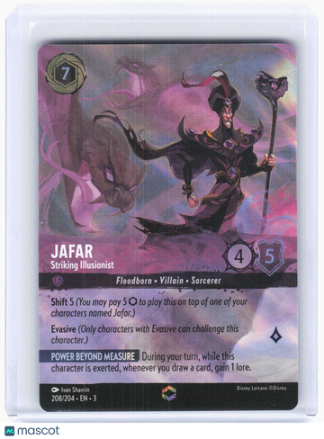 Into the Inklands Jafar - Striking Illusionist (Enchanted) Foil Enchanted #208/204