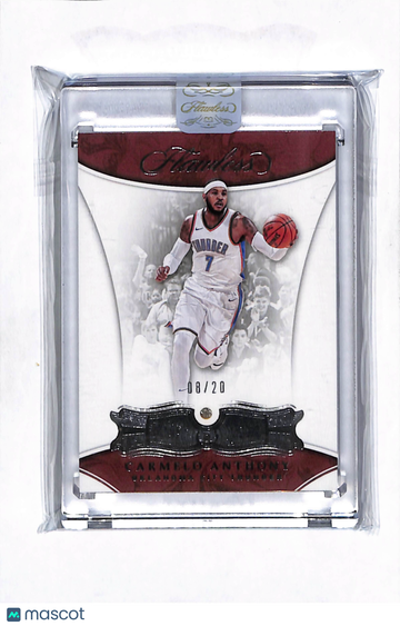 2017 Panini Flawless Diamond Carmelo Anthony #13 08/20 Oklahoma City Thunder Basketball Card