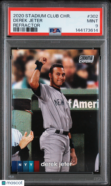 2020 Stadium Club Chrome Derek Jeter #302 Refractor PSA 9