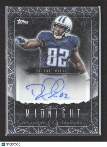 2024 Topps Midnight Stroke of Midnight Delanie Walker #SMA-DW 1/1 /1