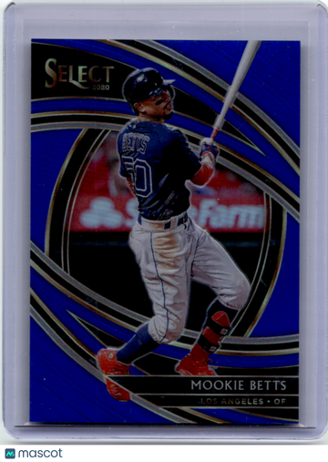 Mookie Betts 2020 Panini Select Prizm Premier Blue 06/149 Short Print #118