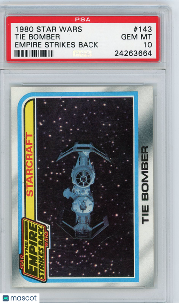 1980 Star Wars Empire Strikes Back Tie Bomber #143 PSA 10