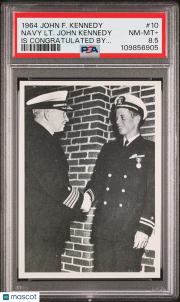1964 John F. Kennedy Navy LT. John Kennedy #10 PSA 8.5