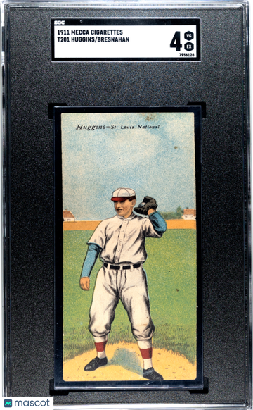 1911 Mecca Cigarettes Bresnahan Huggins #T201 SGC 4