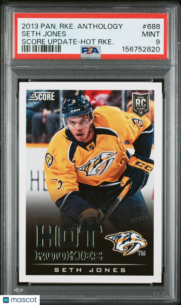 2013-14 Panini Rookie Anthology Score Update Seth Jones #688 Hot Rookie PSA 9