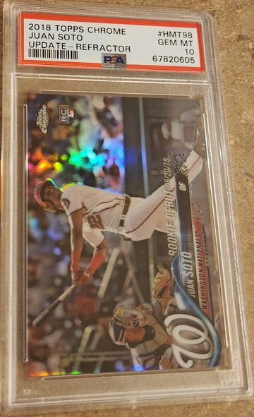 2018 Juan Soto 2018 Topps Chrome Update #HMT98 PSA 10