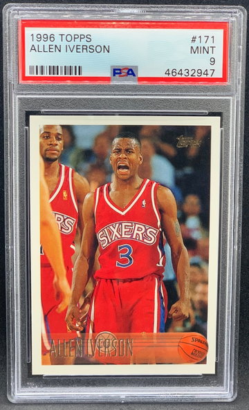 Allen Iverson 1996 Topps PSA 9