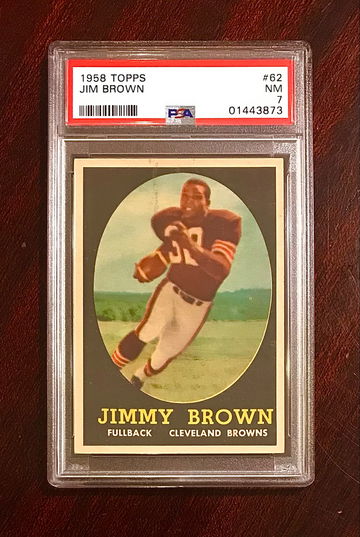 1958 Topps - Jim Brown RC PSA 7