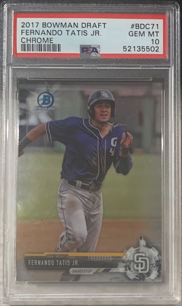 2017 Bowman Chrome Draft Fernando Tatis Jr PSA 10