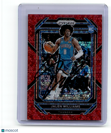 Jalen Williams 2023 Panini Prizm Red Choice 031/100 RC JSA #246