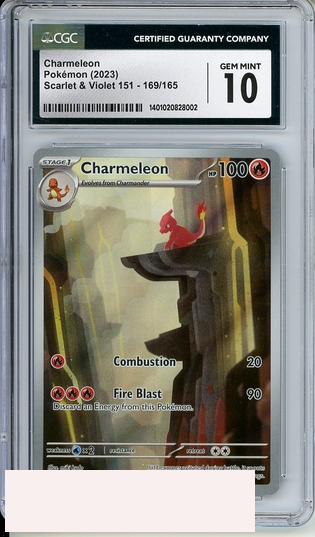 2023 POKEMON SCARLET VIOLET 151 CHARMELEON #169 CGC 10 GEM MINT