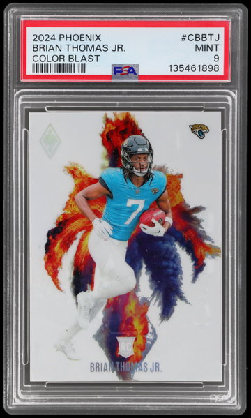 2024 Panini Phoenix Brian Thomas Jr. Color Blast PSA 9