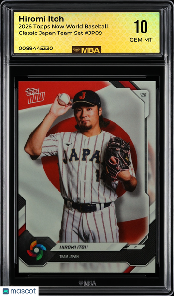 2026 Topps Now World Baseball Classic Hiromi Itoh #JP09 Japan Team Set MBA 10