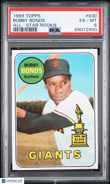 1969 Topps Bobby Bonds #630 All Star Rookie PSA 6