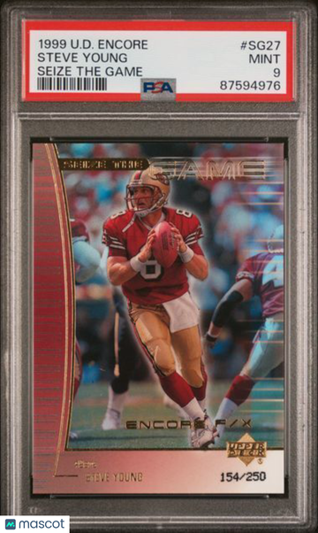 1999 Upper Deck Encore Seize The Game Steve Young #SG27 PSA 9