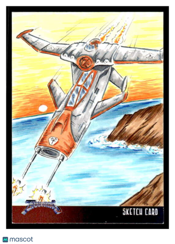 2021. Unstoppable Cards Terrahawks Sketch Card Scott Fellowes Sketch Card Hand Drawn One-of-a-kind #SK1