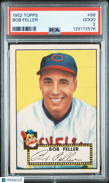 1952 Topps Bob Feller #88 PSA 2