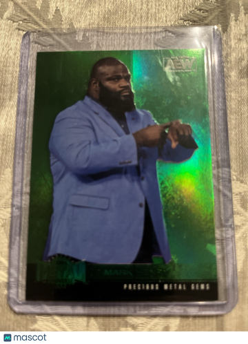 2022 Upper Deck AEW Metal Universe Mark Henry #75 Green Upper Deck