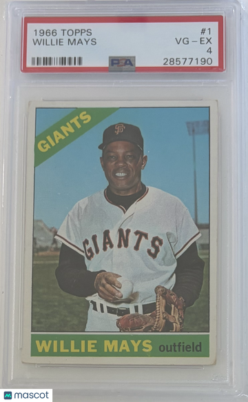 1966 Topps Willie Mays #1 PSA 4