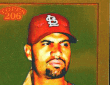 Albert Pujols 2009 Topps 206 Piedmont #299 St. Louis Cardinals Baseball Trading Card