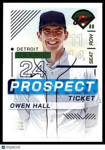 2024 Panini Prospect Edition Owen Hall #70
