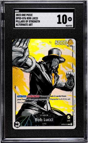 2023 One Piece #OP03-076 Rob Lucci Pillars of Strength SGC 10