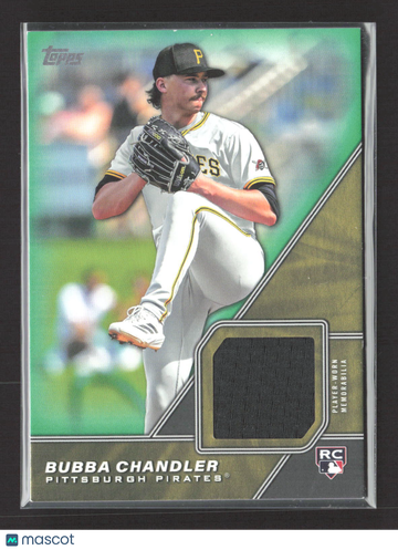 2026 Topps Major League Material Bubba Chandler #MLM-BC Green /99 Player-Worn Memorabilia Relic RC