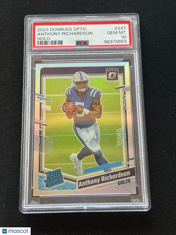 2023 Panini Donruss Optic Anthony Richardson #247 Optic Rookie PSA 10