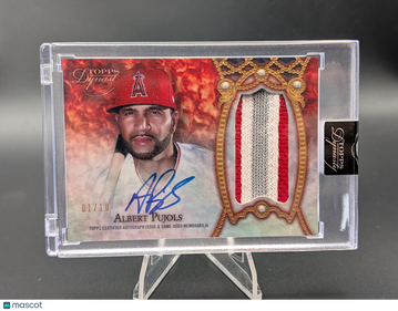 2022 Topps Dynasty Albert Pujols #DAP-AP2 3-Color Patch Auto 1/10 /10 Patch Game-Used Memorabilia