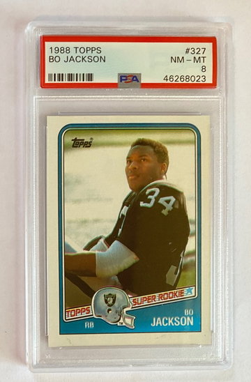 BO JACKSON 1988 Topps RC PSA 8