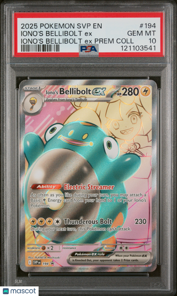 SV Black Star Promo Iono's Bellibolt EX PSA 10 #194